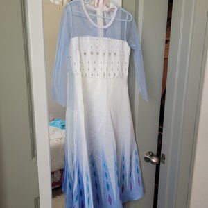 Elsa Frozen 2 Costume Dress with cape
